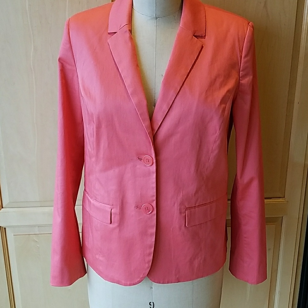 212 Collection cotton/ spandex sateen blazer